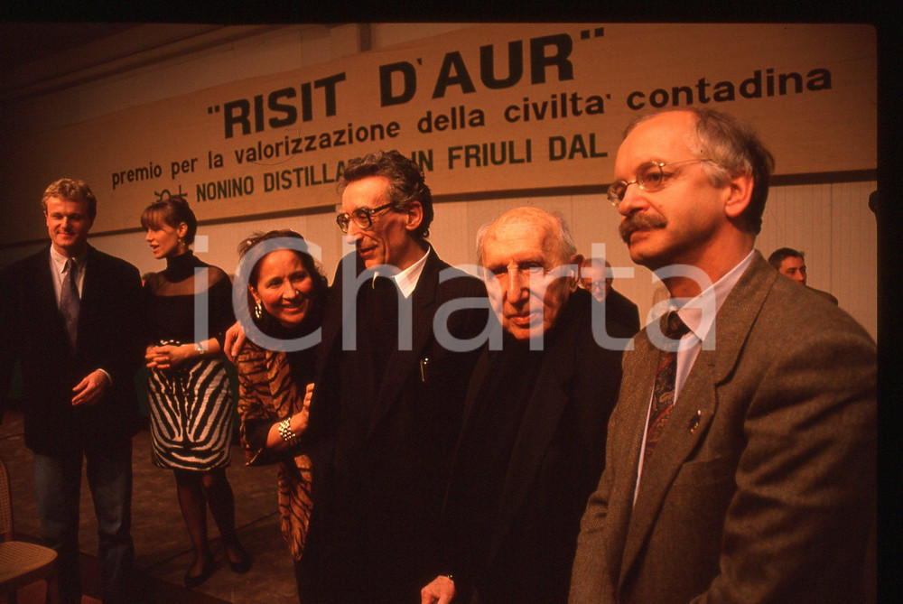 35mm vintage slide* 1990 PERCOTO - Franco LOI Giannola NONINO Norbert ELIAS (2)