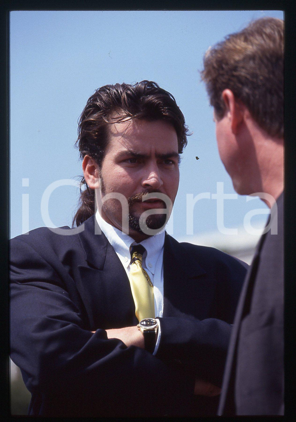 35mm vintage slide* 1993 FESTIVAL CANNES - Charlie SHEEN (5)