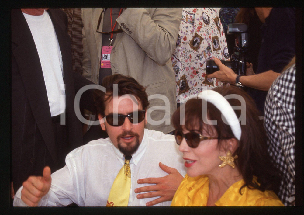 35mm vintage slide* 1993 FESTIVAL CANNES - Charlie SHEEN (9)
