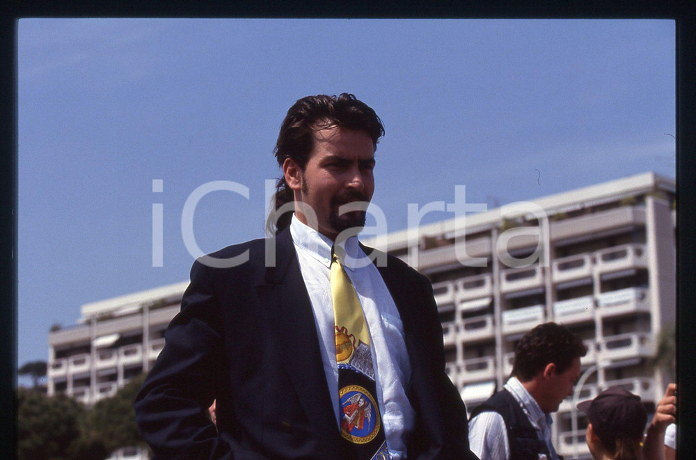 35mm vintage slide* 1993 FESTIVAL CANNES - Charlie SHEEN (16)