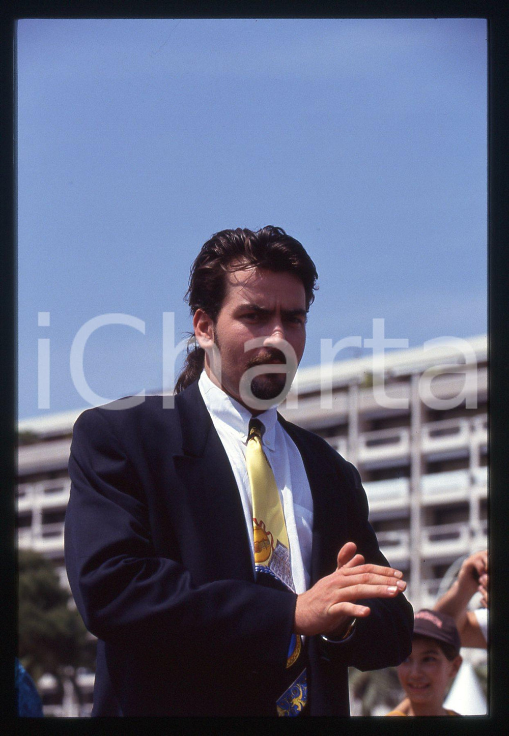 35mm vintage slide* 1993 FESTIVAL CANNES - Charlie SHEEN (17)