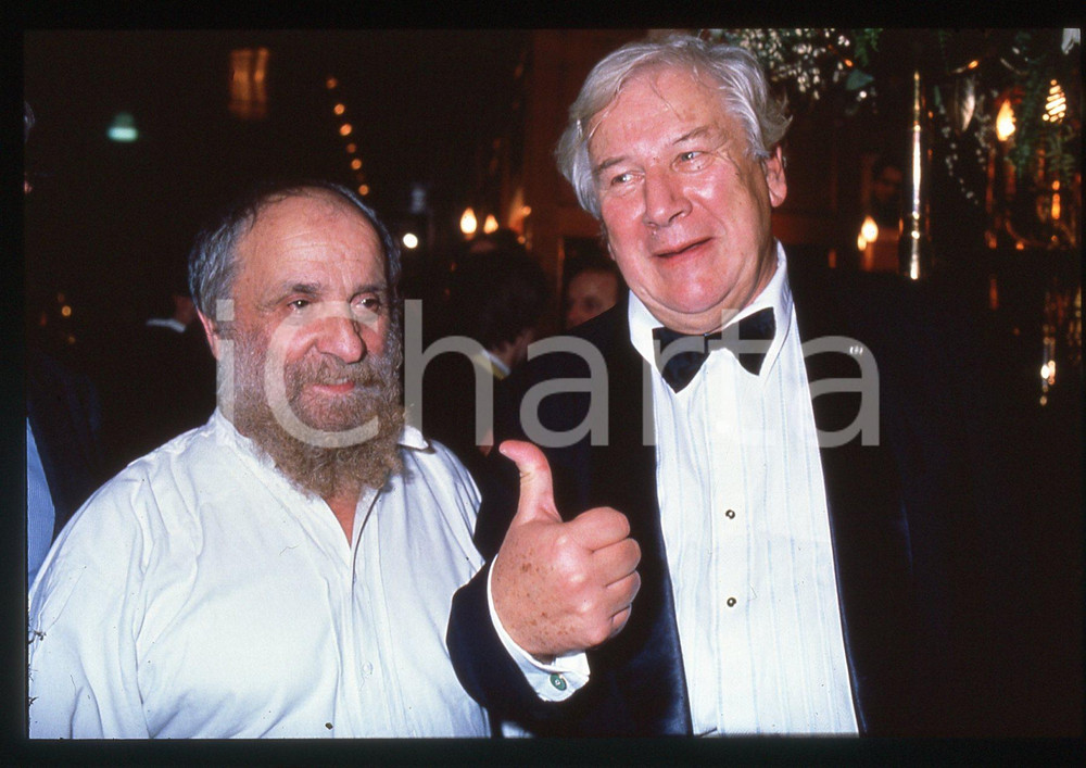 Fotografia d epoca originale 35mm vintage slide 1990 ca COSTUME  Peter USTINOV 1