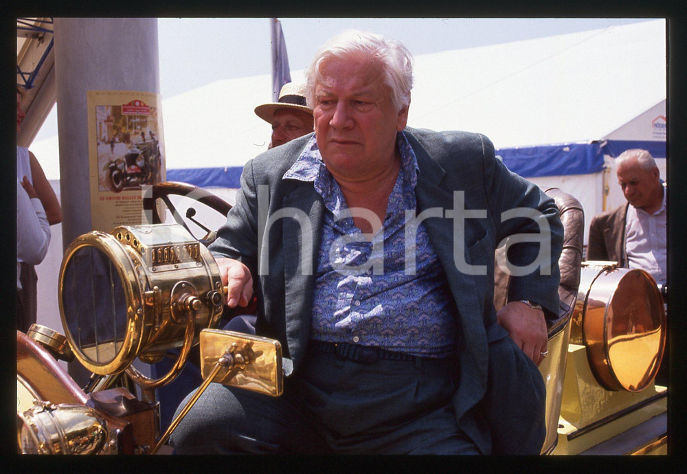Fotografia d epoca originale 35mm vintage slide 1989 FESTIVAL CANNES  Peter USTINOV 1