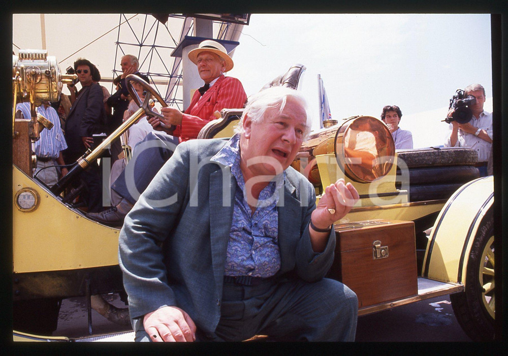 Fotografia d epoca originale 35mm vintage slide 1989 FESTIVAL CANNES  Peter USTINOV 4 1