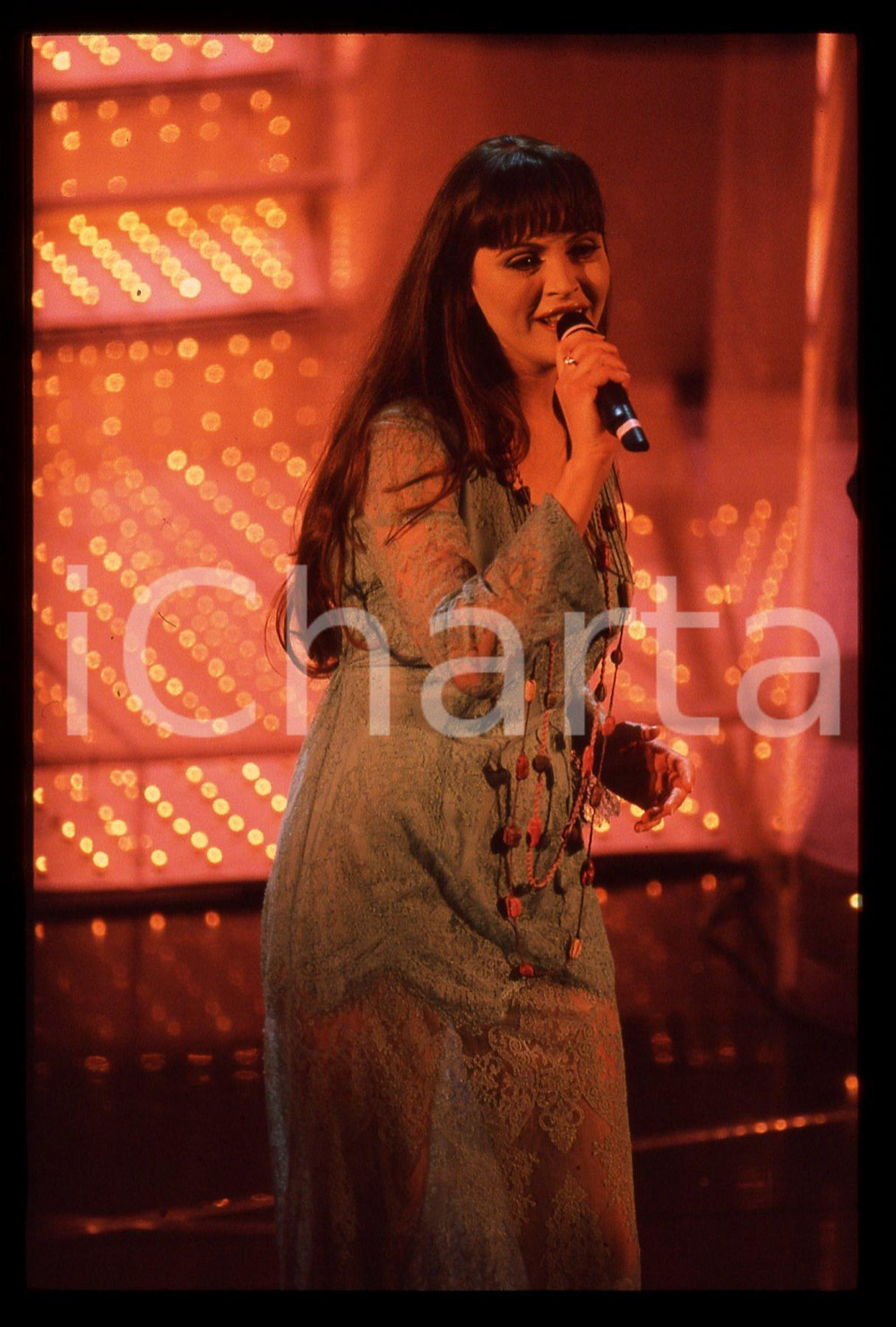 35mm vintage slide* 1997 FESTIVAL SANREMO - Alessandra DRUSIAN dei JALISSE (23)