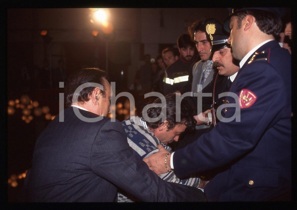 35mm vintage slide* 1995 FESTIVAL SANREMO - Giuseppe PAGANO e Pippo BAUDO