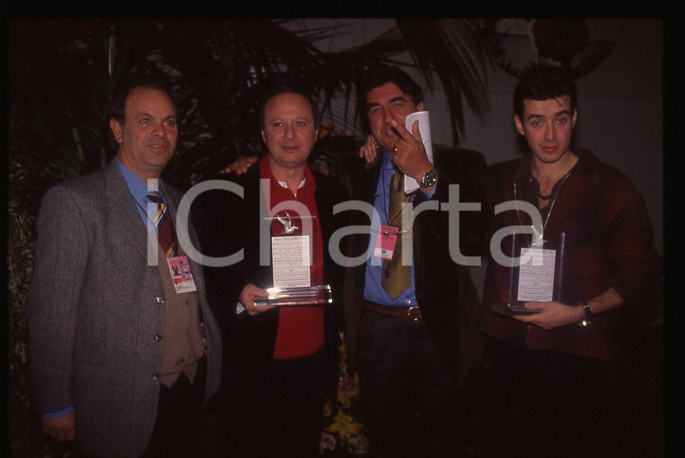 35mm vintage slide* 1995 FESTIVAL SANREMO - Claudio MATTONE e Daniele SILVESTRI