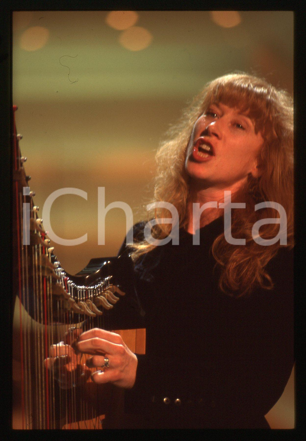35mm vintage slide* 1995 FESTIVAL SANREMO - Loreena MCKENNITT