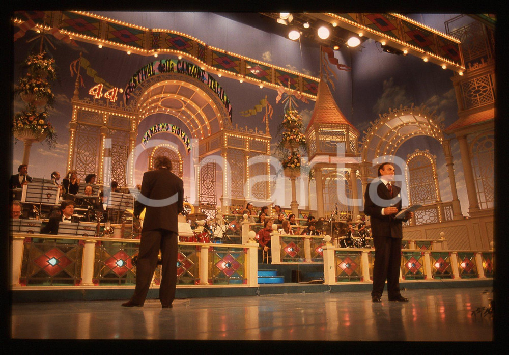 35mm vintage slide* 1994 FESTIVAL SANREMO - Pippo BAUDO (3)