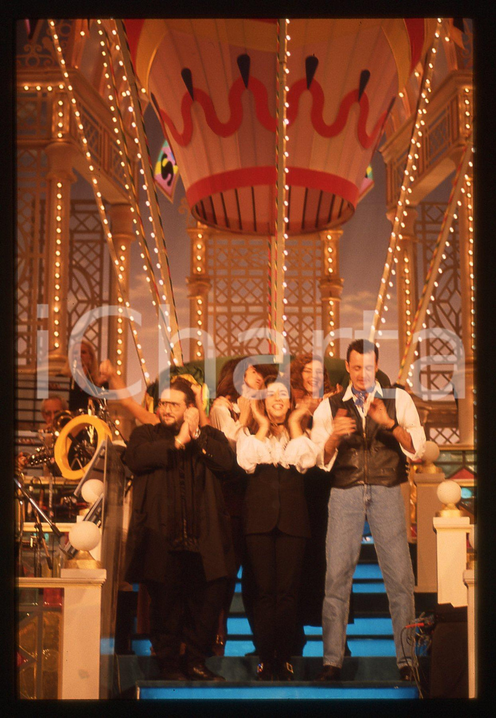 35mm vintage slide* 1994 FESTIVAL SANREMO - Danilo AMERIO e Franz CAMPI