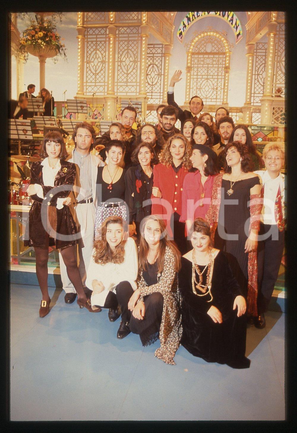 35mm vintage slide* 1994 FESTIVAL SANREMO Andrea BOCELLI GIORGIA Pippo BAUDO 21