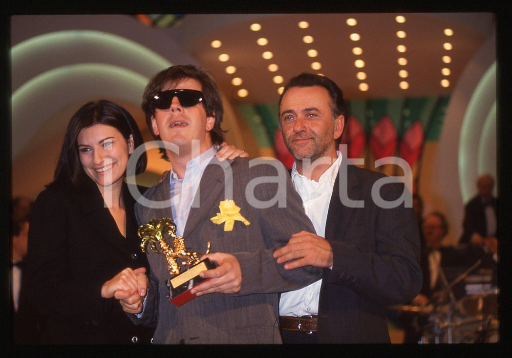 35mm vintage slide* 1994 FESTIVAL SANREMO - Aleandro BALDI e Laura PAUSINI