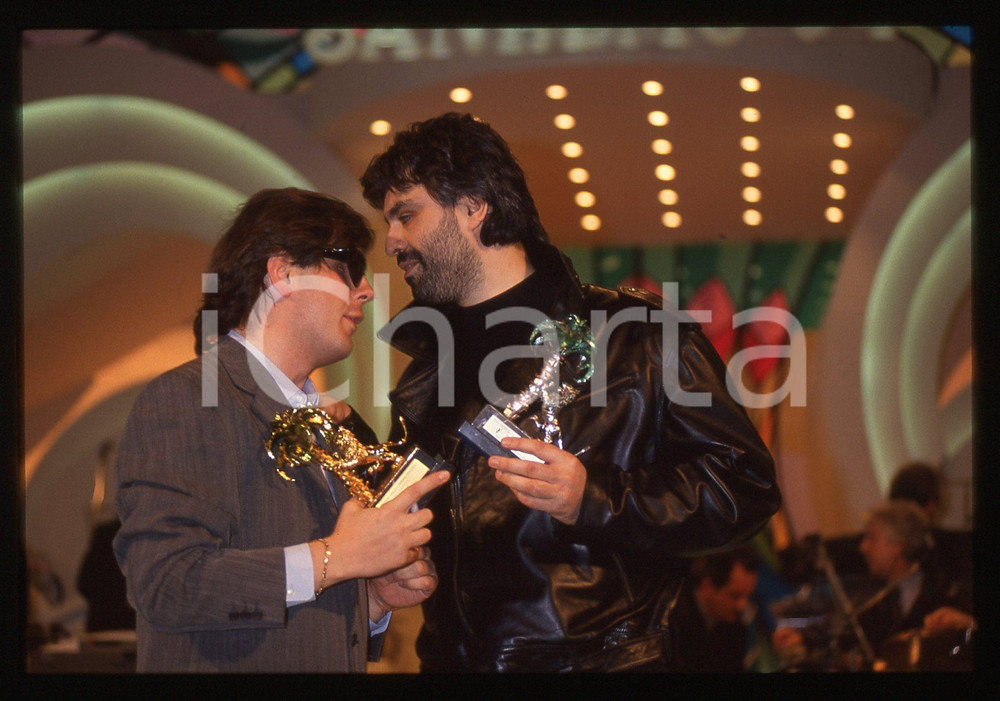 35mm vintage slide* 1994 FESTIVAL SANREMO - Aleandro BALDI e Andrea BOCELLI