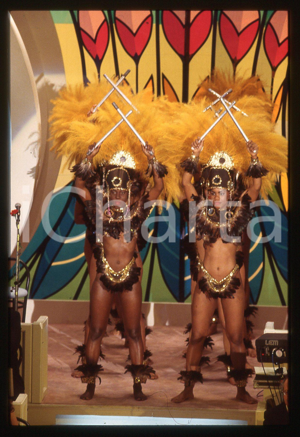 Fotografia d epoca originale 35mm vintage slide 1994 FESTIVAL SANREMO  OBA OBA 3 1