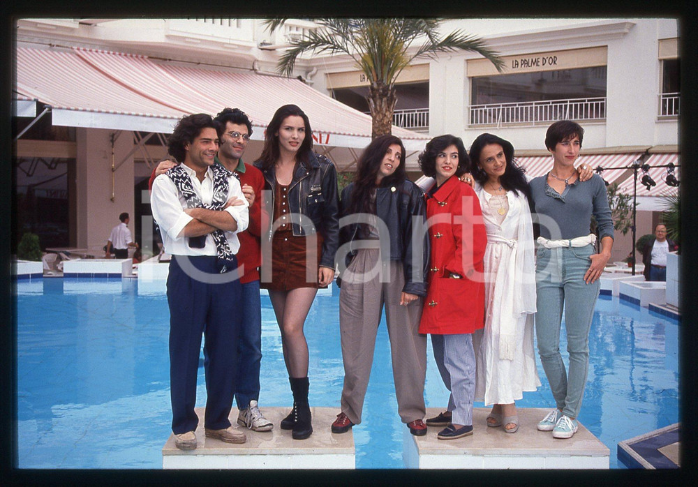 35mm vintage slide* 1994 FESTIVAL CANNES - Cast del film LE BUTTANE (2)