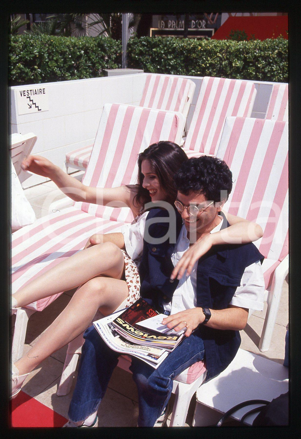 35mm vintage slide* 1994 FESTIVAL CANNES Alessandra DI SANZO Aurelio GRIMALDI 11