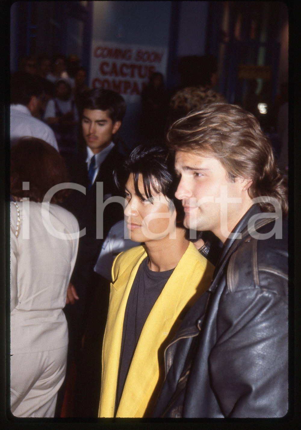 35mm vintage slide* 1992 HOLLYWOOD - Dustin NGUYEN e Peter DELUISE