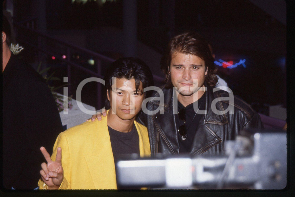 35mm vintage slide* 1992 HOLLYWOOD - Dustin NGUYEN e Peter DELUISE (4)