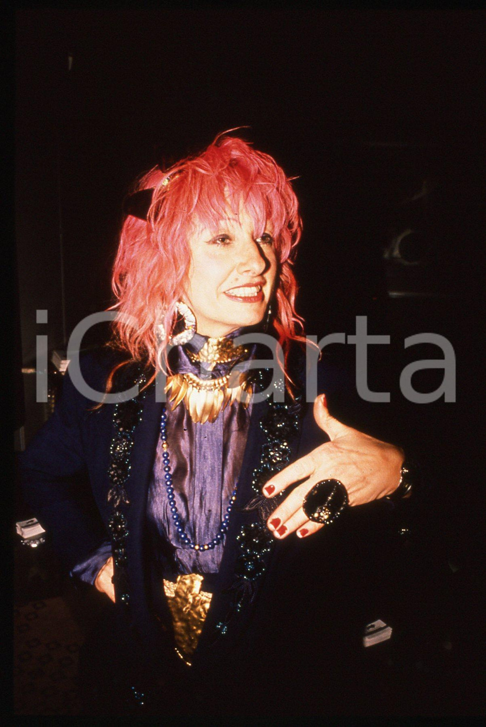 35mm vintage slide* 1990 ca COSTUME - Zandra RHODES