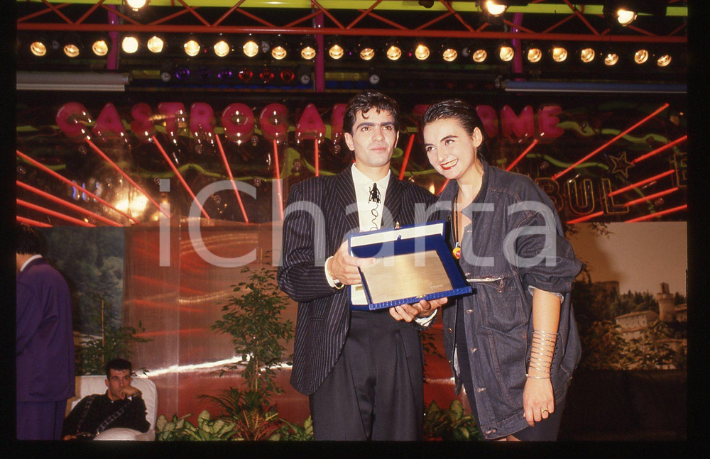 35mm vintage slide* 1987 CASTROCARO TERME - Rosario DI BELLA e Sabina ALBANO