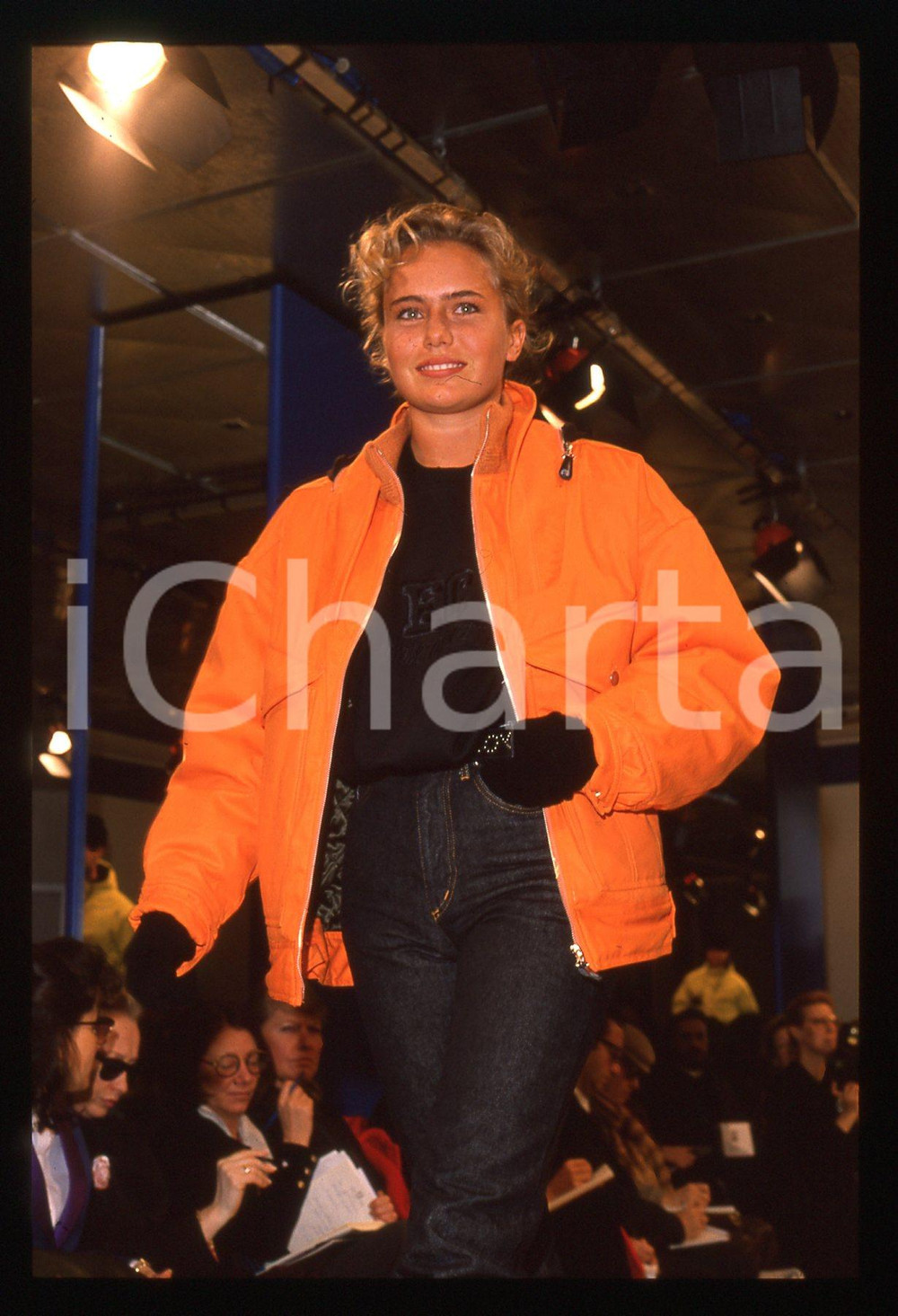 35mm vintage slide* 1989 MILANO - Sfilata Enrico COVERI Autunno-Inverno (30)