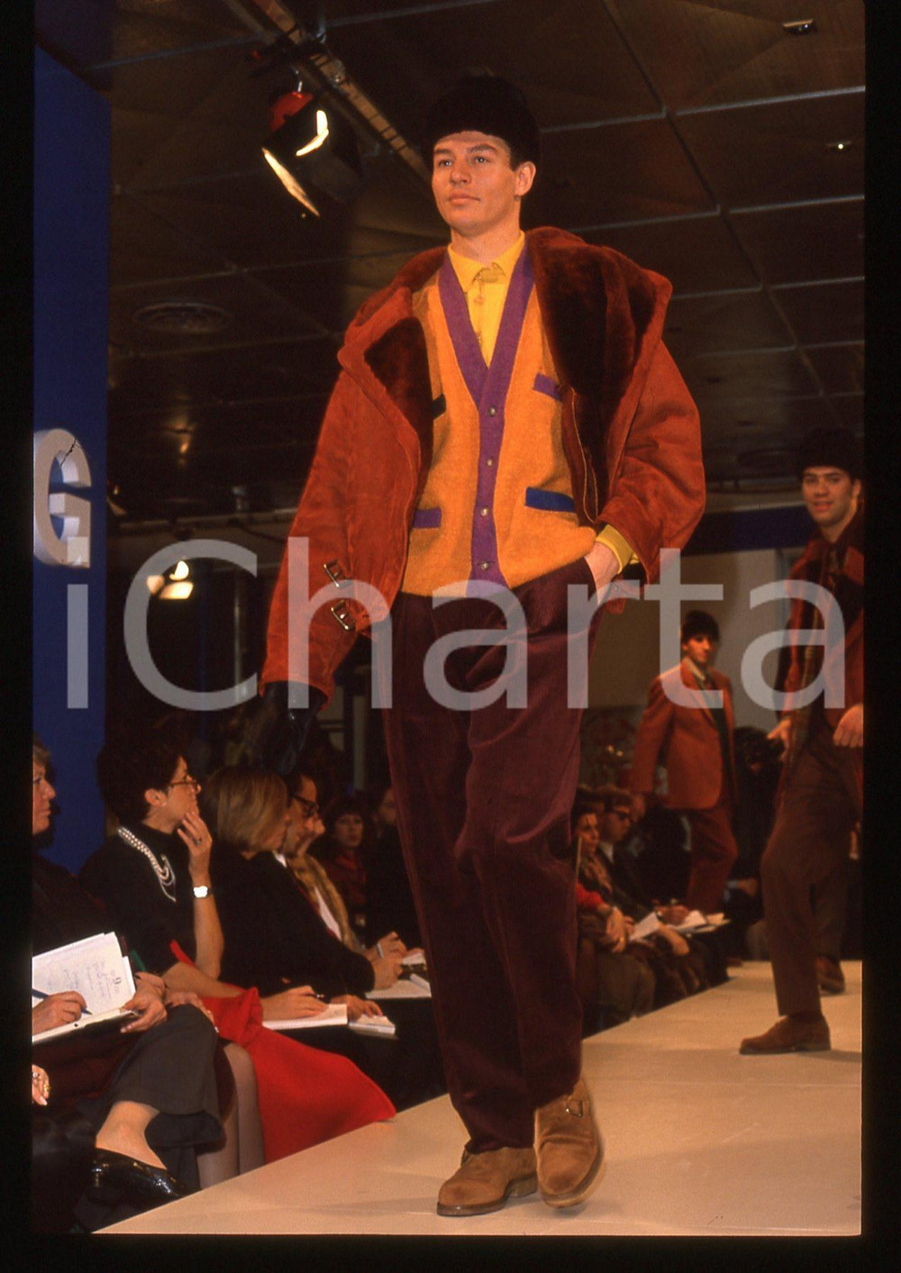 35mm vintage slide* 1989 MILANO - Sfilata Enrico COVERI Autunno-Inverno (31)