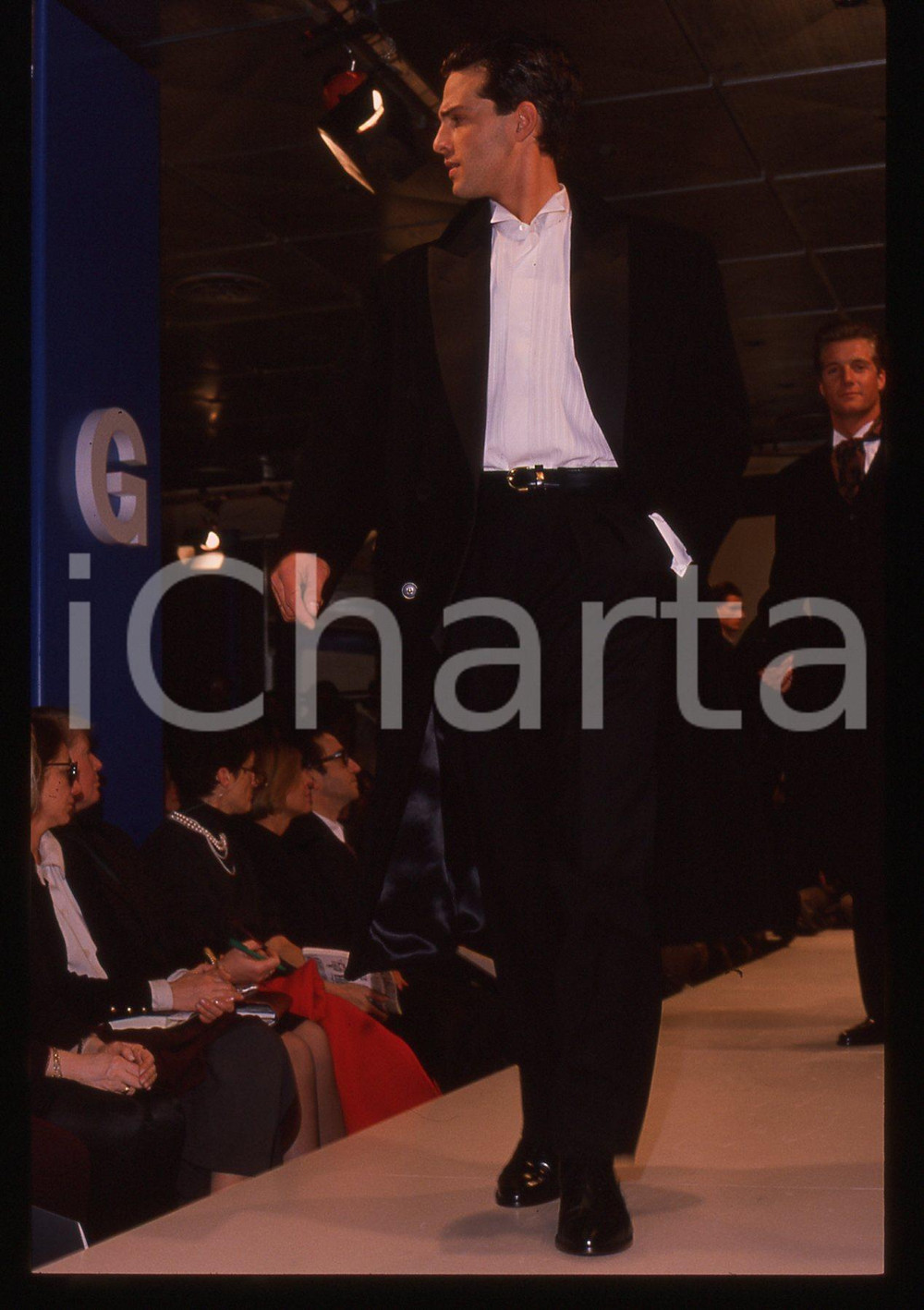 35mm vintage slide* 1989 MILANO - Sfilata Enrico COVERI Autunno-Inverno (23)