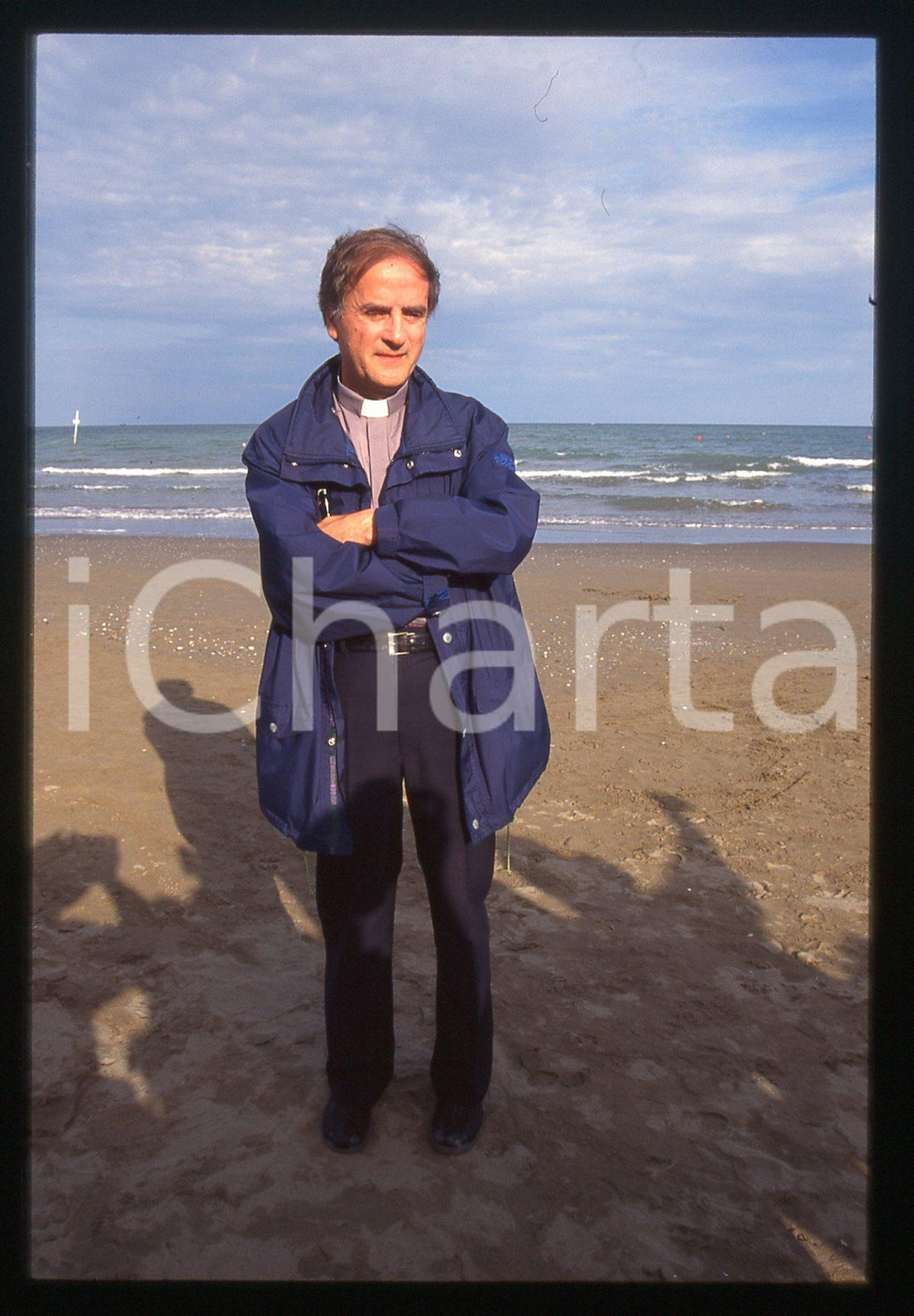 35mm vintage slide* 1990 ca FESTIVAL VENEZIA - don Luigi DI LIEGRO (4)