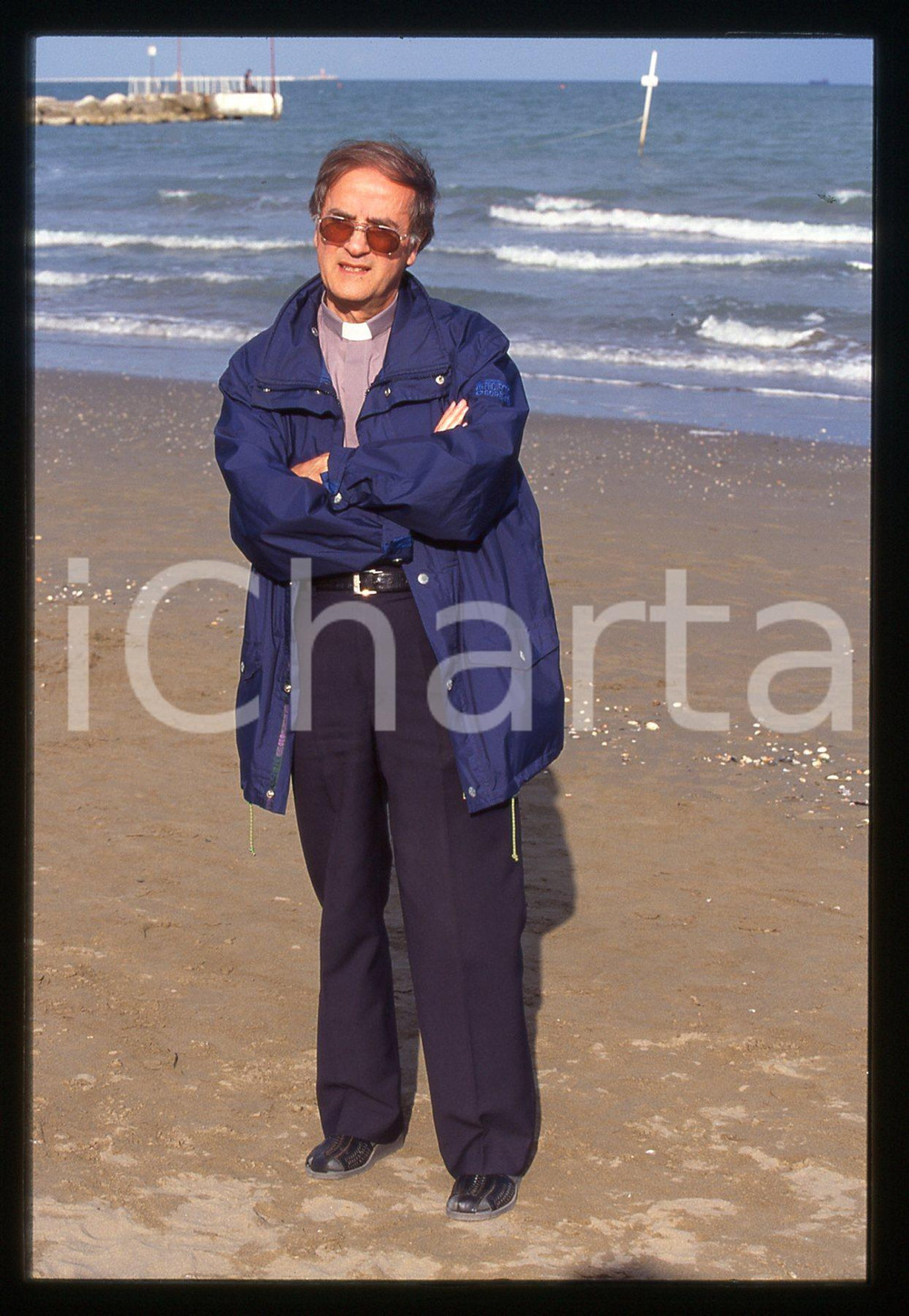 35mm vintage slide* 1990 ca FESTIVAL VENEZIA - don Luigi DI LIEGRO (7)