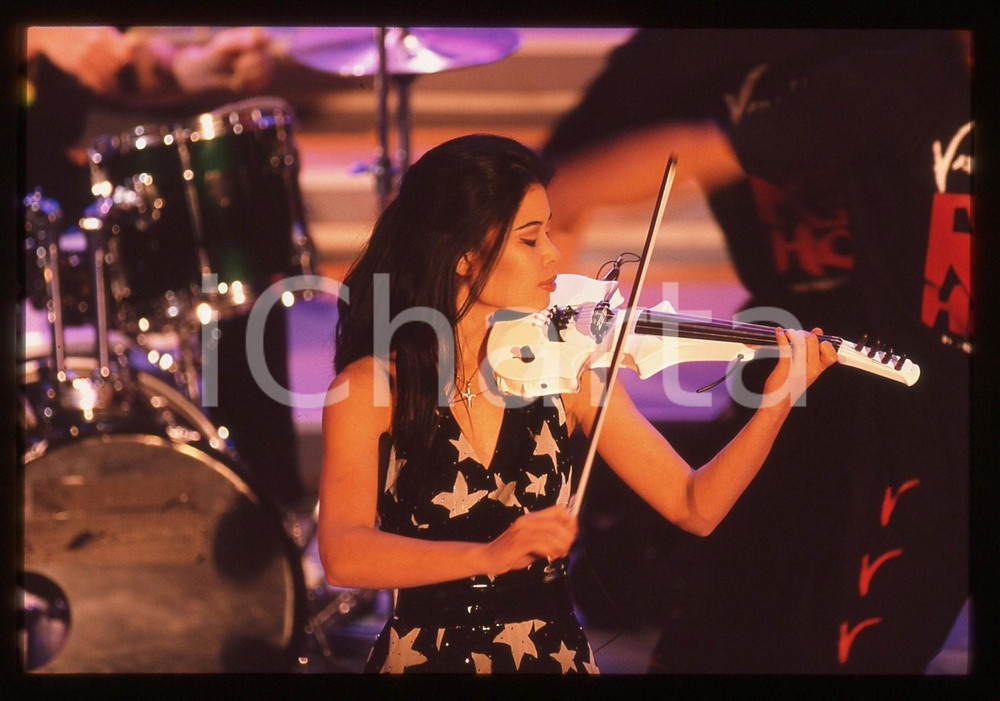 35mm vintage slide* 1996 FESTIVAL SANREMO - Vanessa MAE (8)