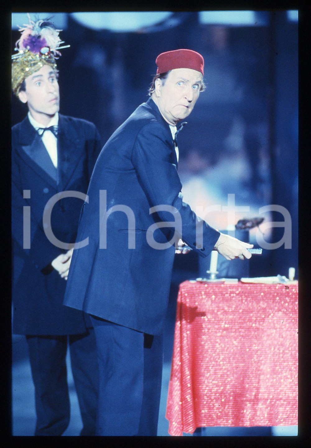 35mm vintage slide* 1987 CANALE 5 TELEMIKE - Mac RONAY JUNIOR e Mac RONAY (3)