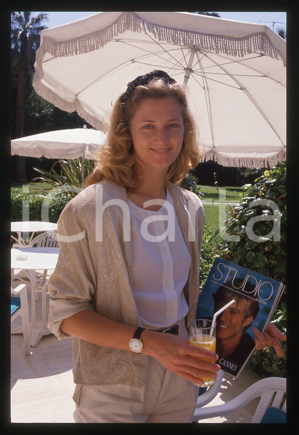 35mm vintage slide* 1988 FESTIVAL CANNES - Joely RICHARDSON (11)