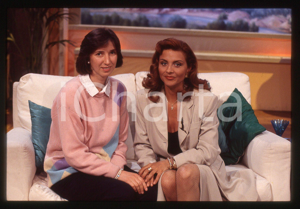 Fotografia d epoca originale 35mm vintage slide 1995 ca  Marija PAVLOVIC e Patrizia ROSSETTI Medjugorje 2 1