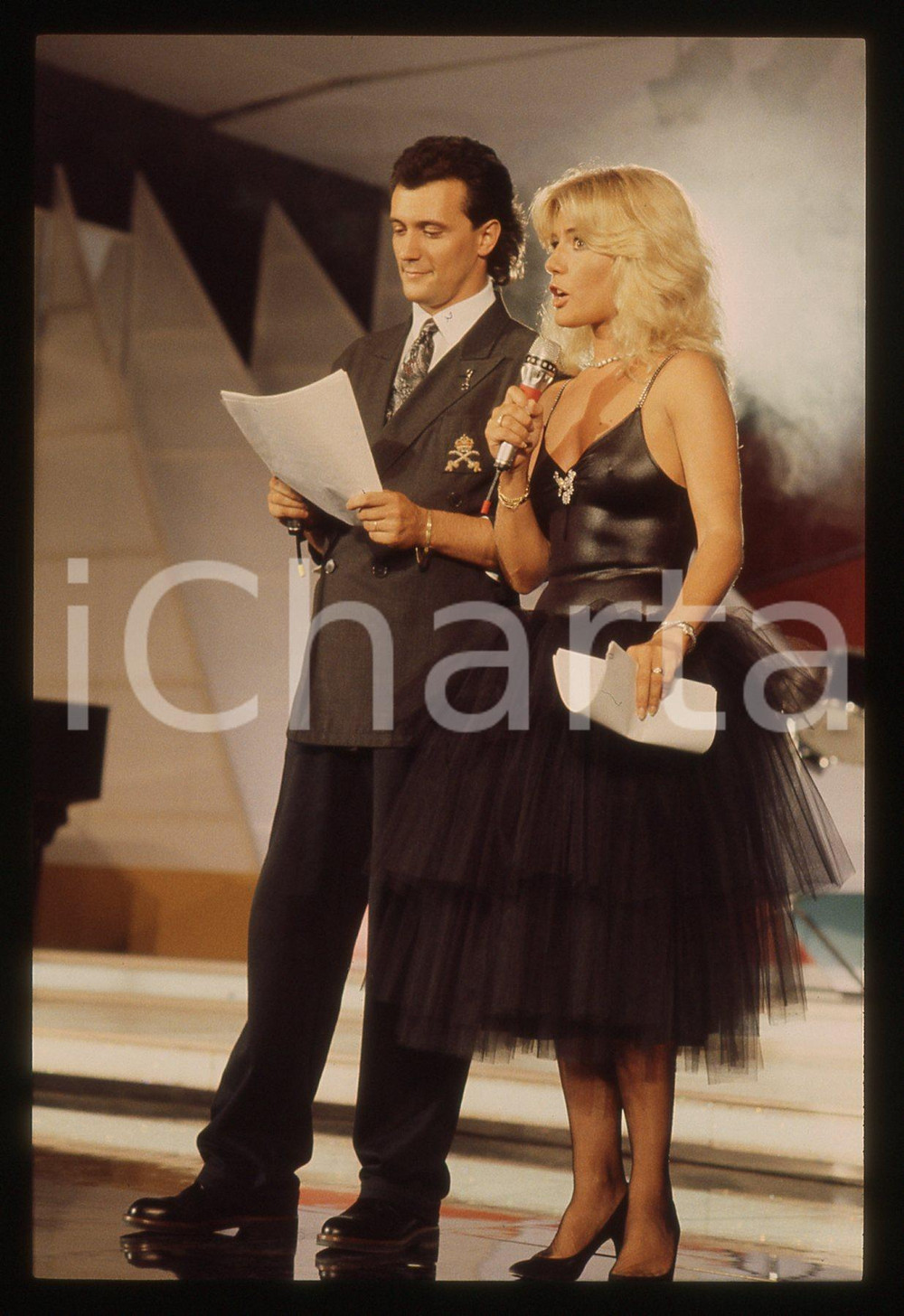 35mm vintage slide* 1985 RIVA DEL GARDA - Mauro MICHELONI e Patricia PILCHARD 2