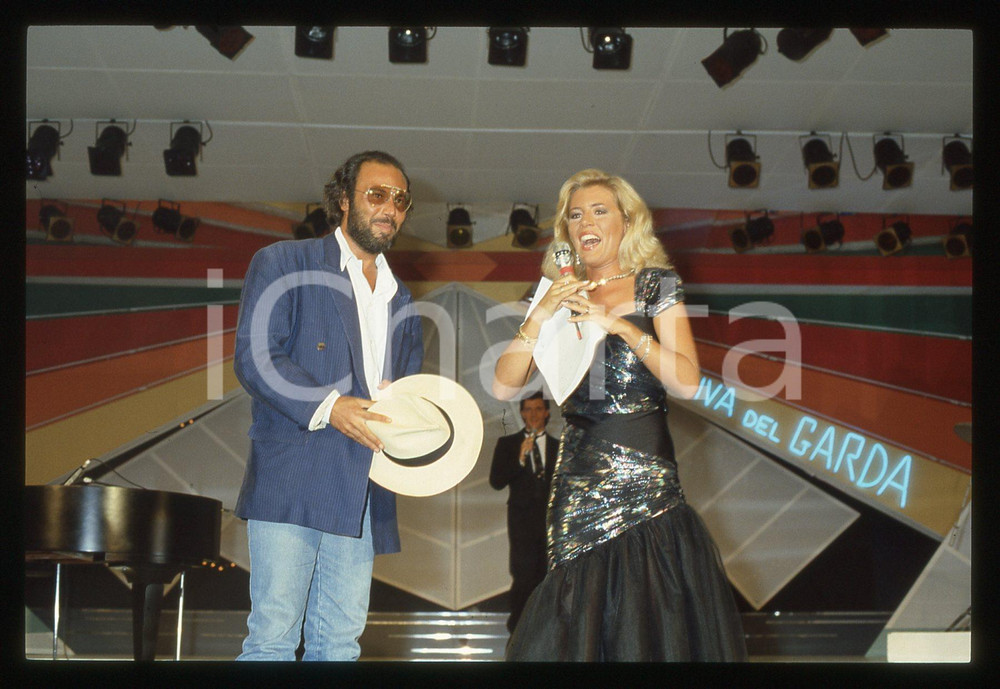 35mm vintage slide* 1985 RIVA DEL GARDA - Patricia PILCHARD e Antonello VENDITTI