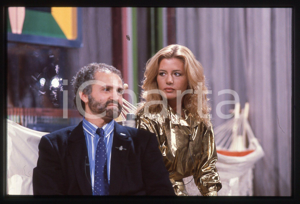 35mm vintage slide* 1990 ca COSTUME - Patricia PILCHARD e Gianni VERSACE