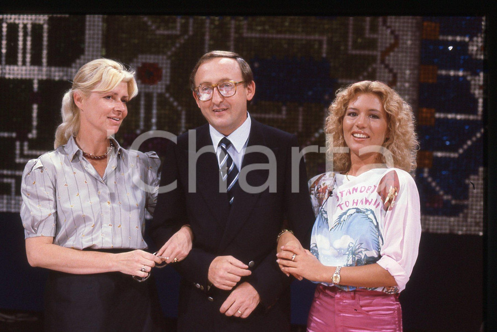 35mm vintage slide* 1984 RAI 2 CHIP - Patricia PILCHARD e Stefano GENTILONI