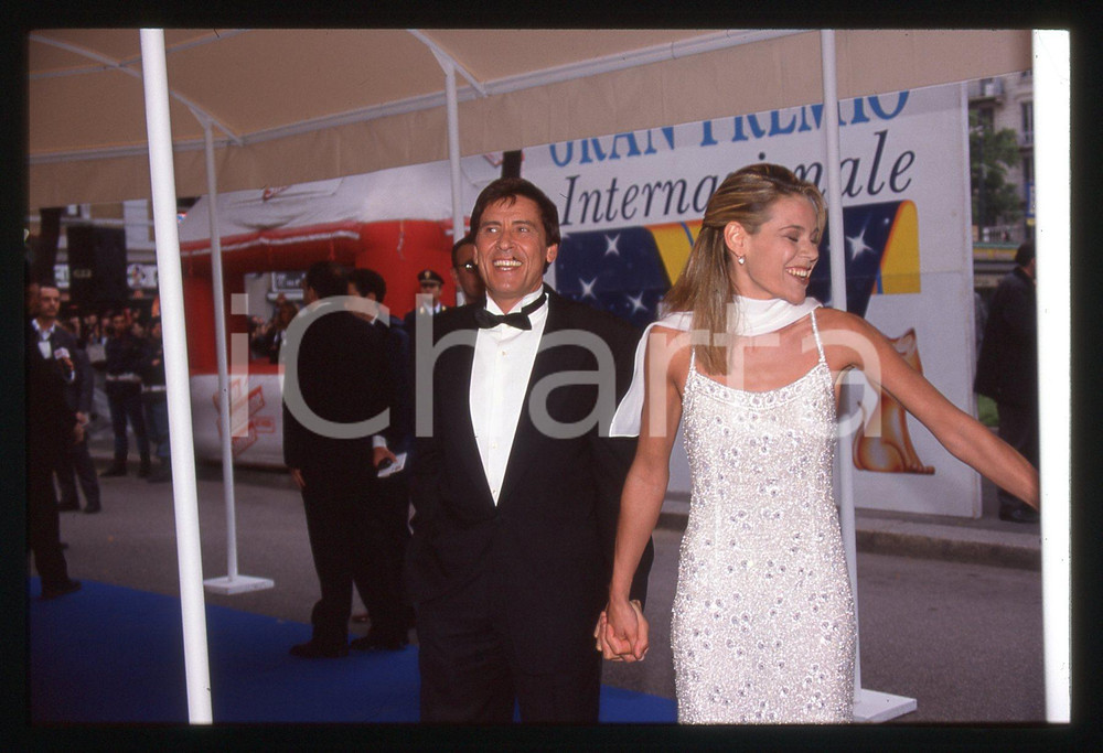 35mm vintage slide* 1998 MILANO TELEGATTI - Marianna e Gianni MORANDI