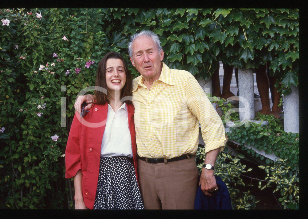 35mm vintage slide* 1988 FESTIVAL VENEZIA - Anthony QUAYLE e Sandrine DUMAS (4)