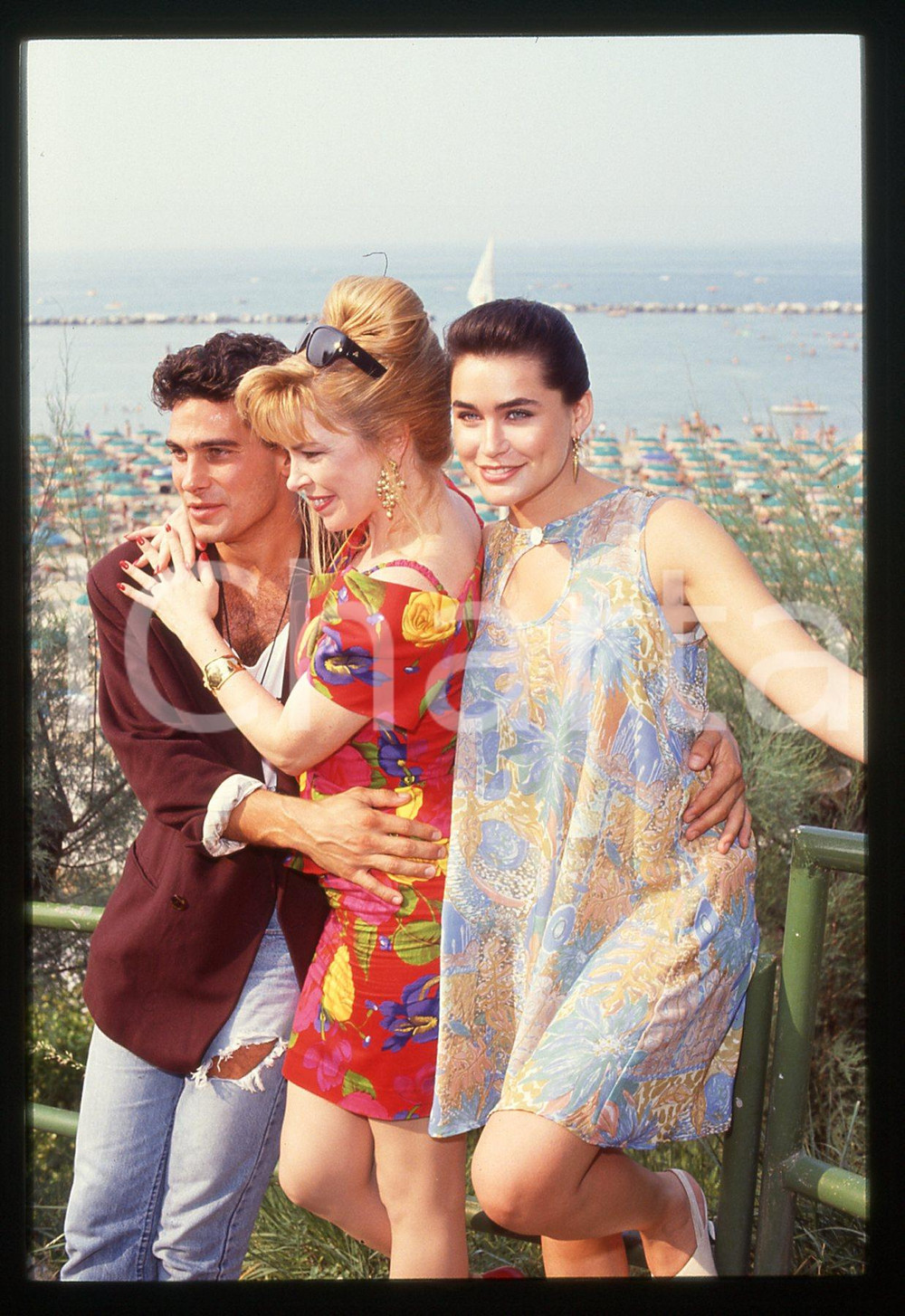 35mm vintage slide* 1991 GABICCE MARE Richard STEINMETZ Rena SOFER Linda COOK 4