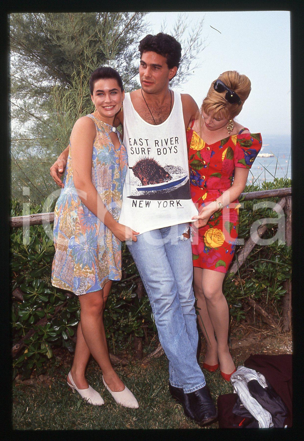 35mm vintage slide* 1991 GABICCE MARE Richard STEINMETZ Rena SOFER Linda COOK 6