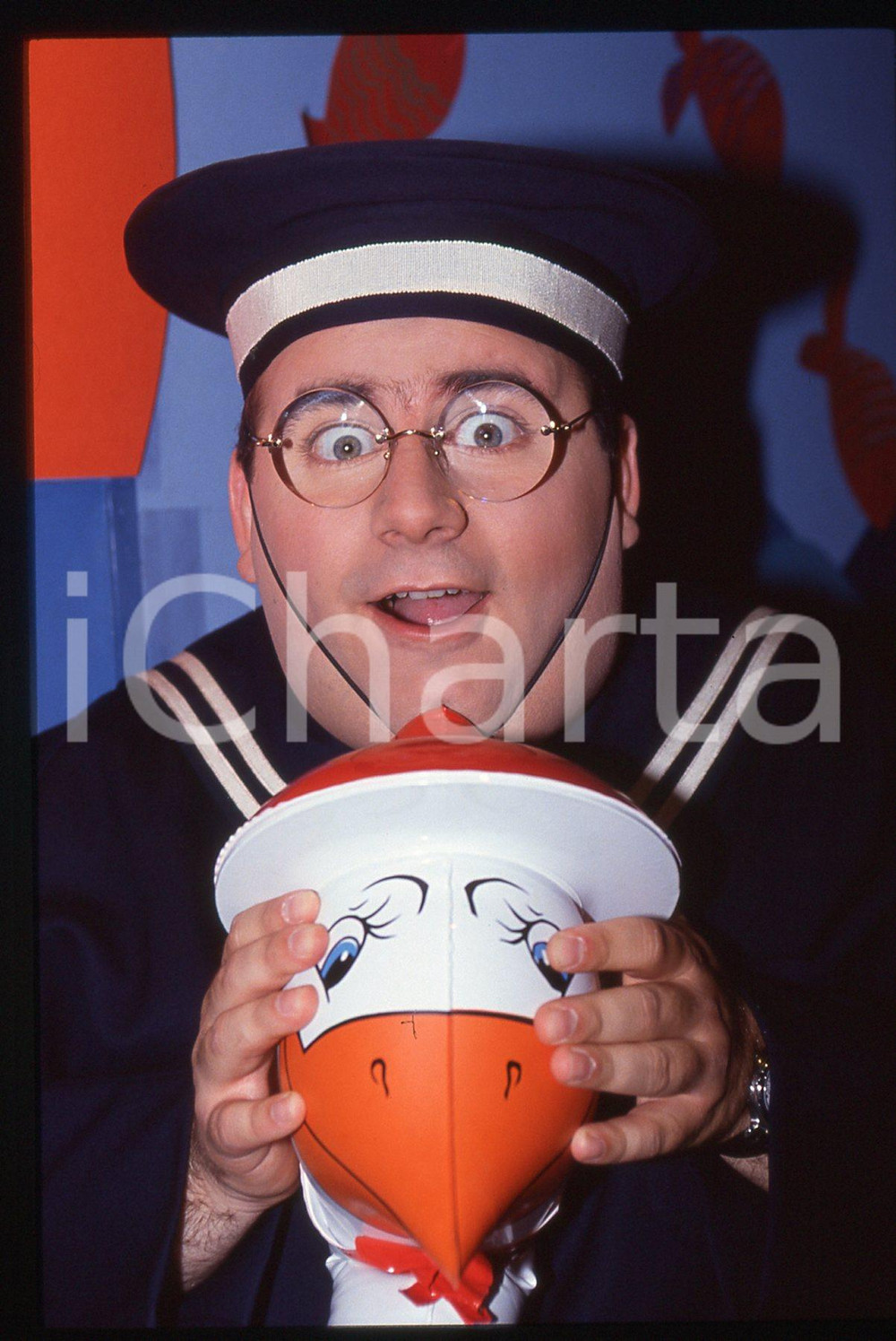 35mm vintage slide* 1992 CANALE 5 STRISCIA LA NOTIZIA - Gianni FANTONI (21)