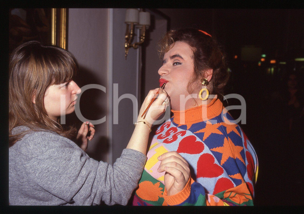 35mm vintage slide* 1992 STRISCIA LA NOTIZIA - Gianni FANTONI - GLADYS (6)