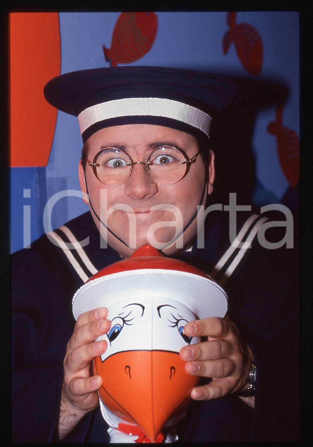 35mm vintage slide* 1992 CANALE 5 STRISCIA LA NOTIZIA - Gianni FANTONI (24)