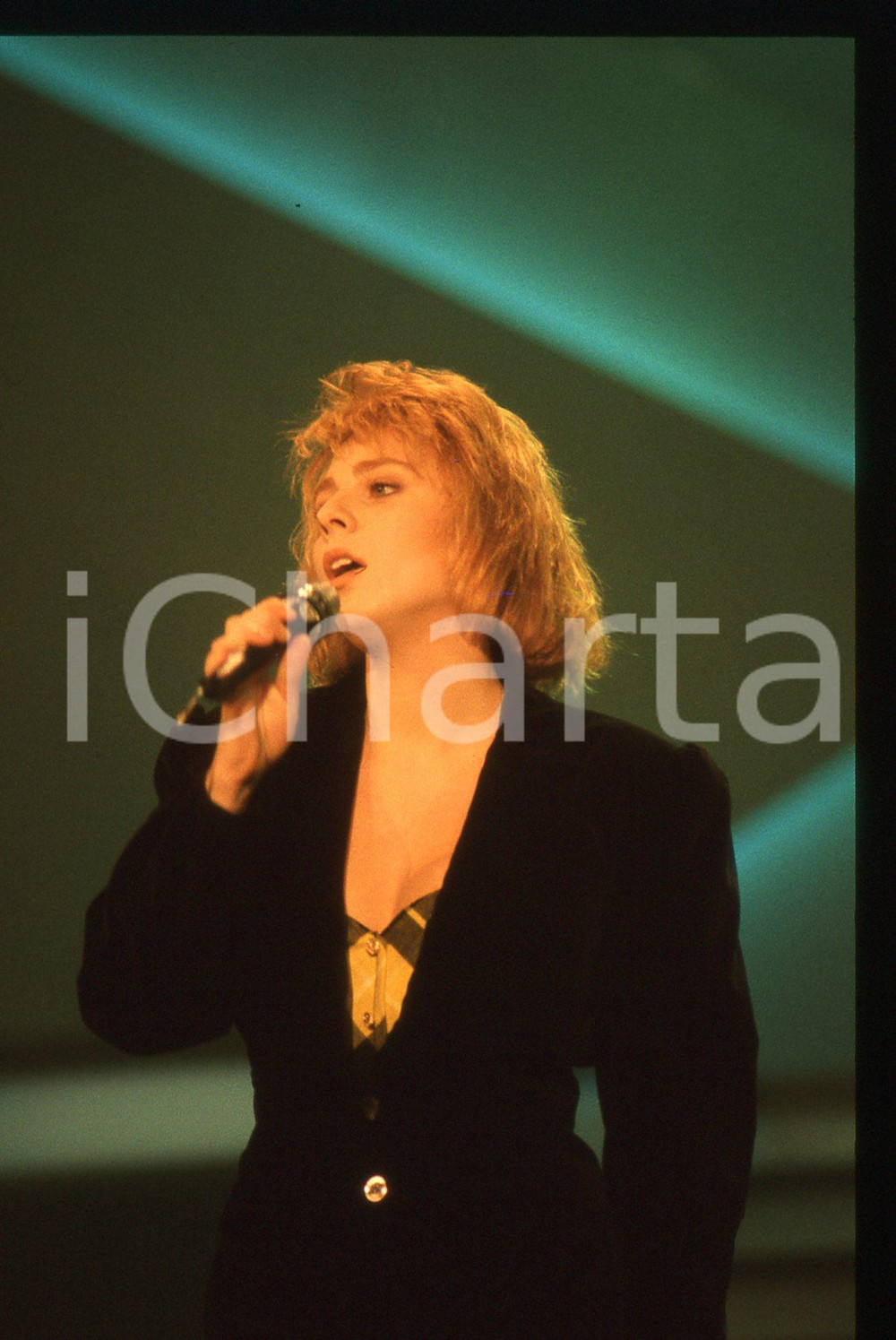 35mm vintage slide* 1988 FESTIVAL SANREMO - Stefania LA FAUCI