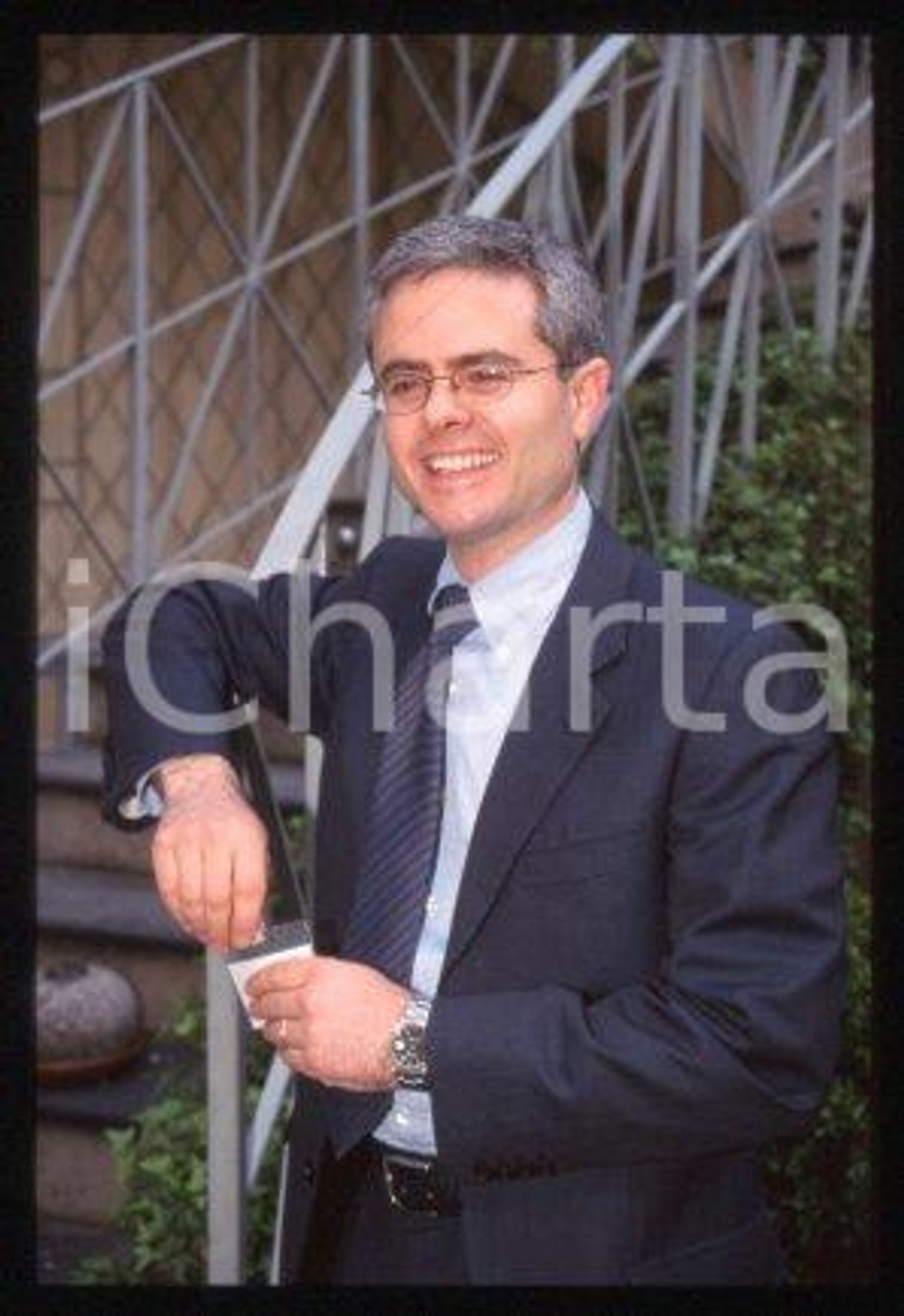 35mm vintage slide* 1999 ca CDB WEB TECH Spa Portrait of Carlo PIRZIO-BIROLI 11