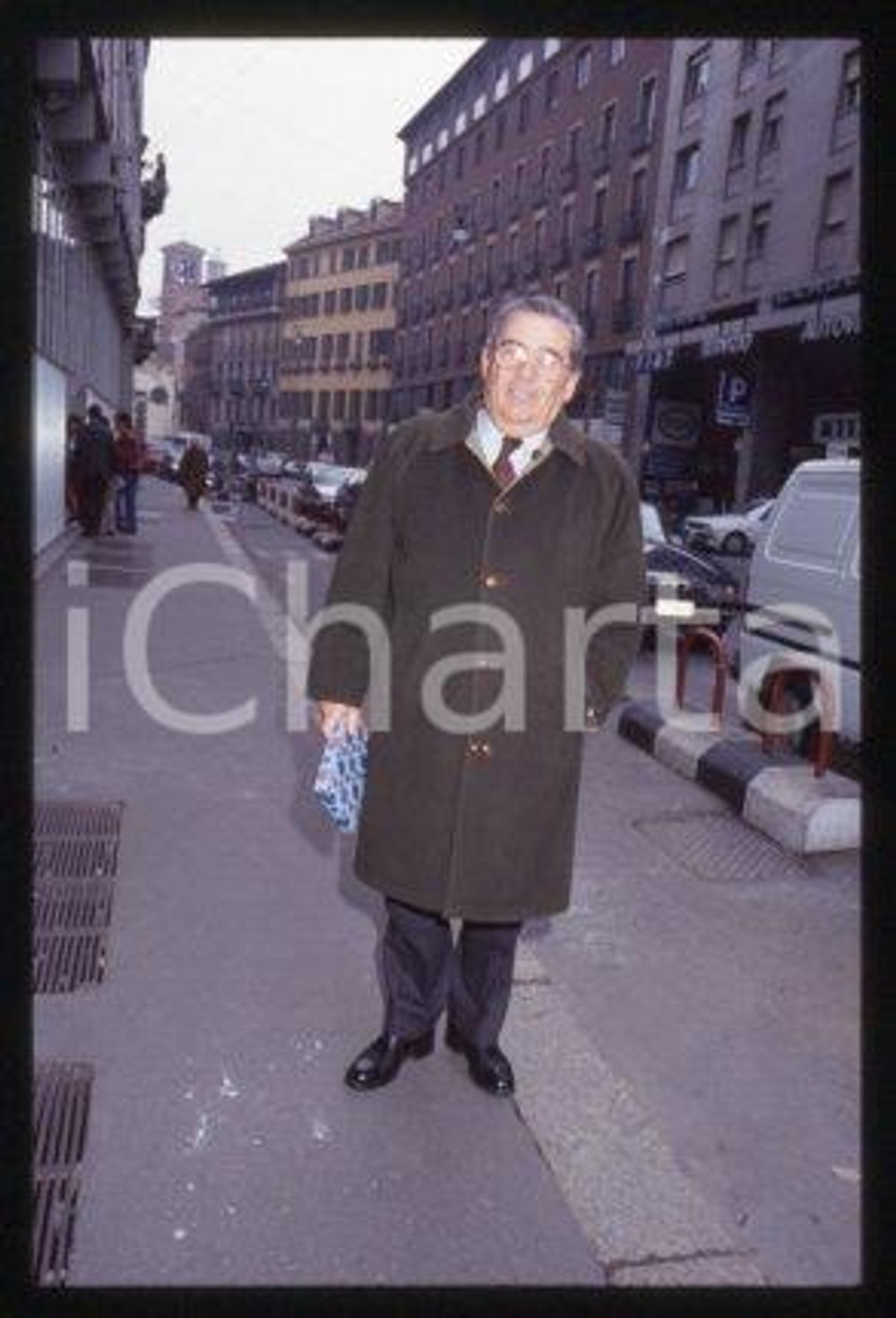 35mm vintage slide* 1983 ca ITALY - INDUSTRY Engineer Pilade RIELLO Portrait 18