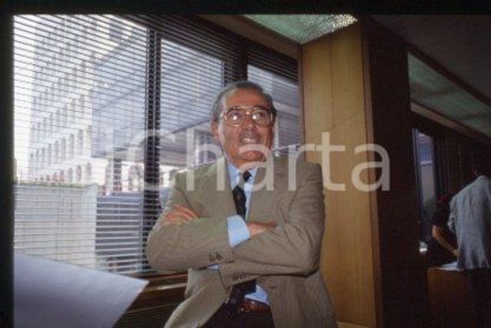 35mm vintage slide* 1983 ca ITALY - INDUSTRY Engineer Pilade RIELLO Portrait 22
