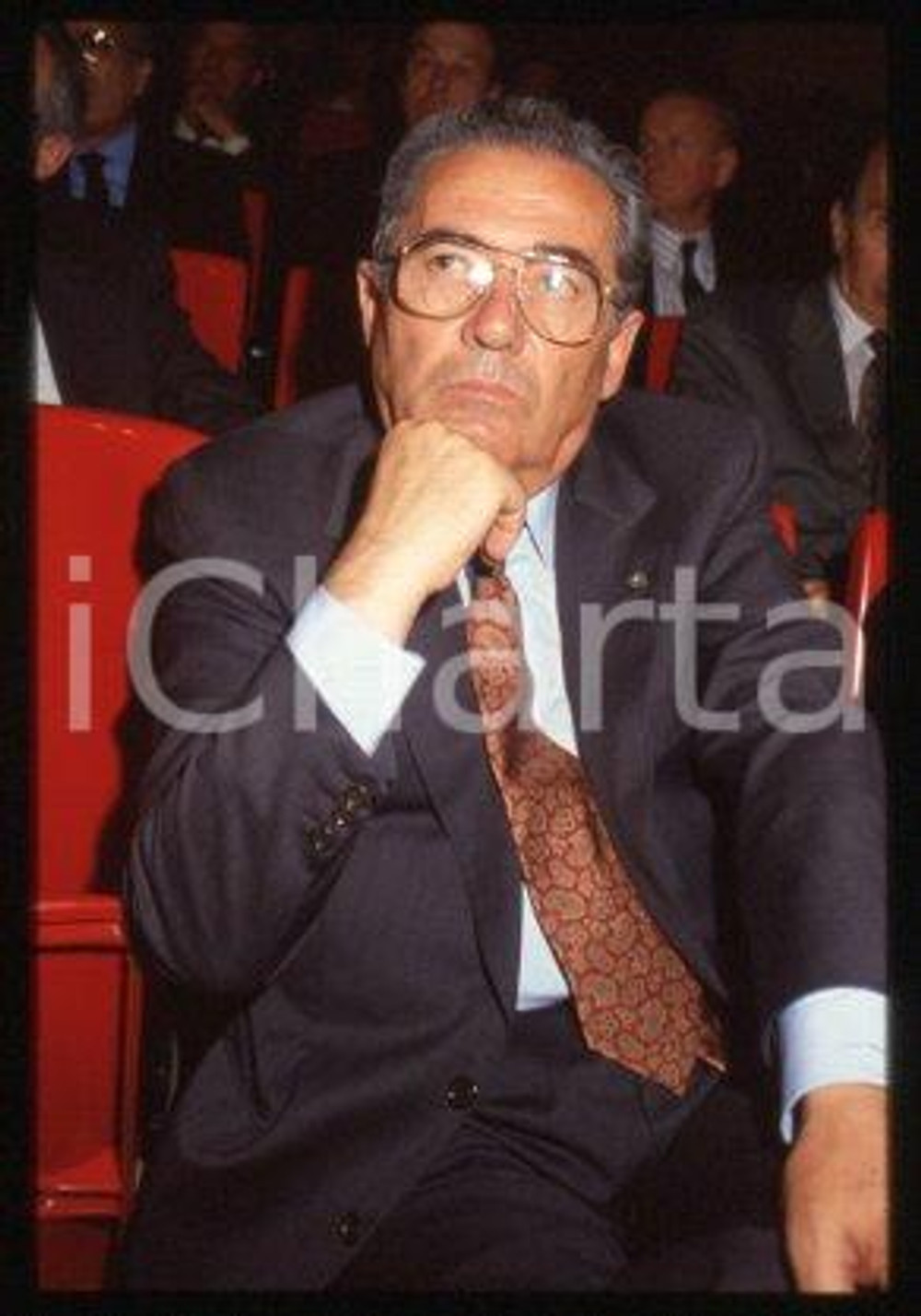 35mm vintage slide* 1983 ca ITALY - INDUSTRY Engineer Pilade RIELLO Portrait 30
