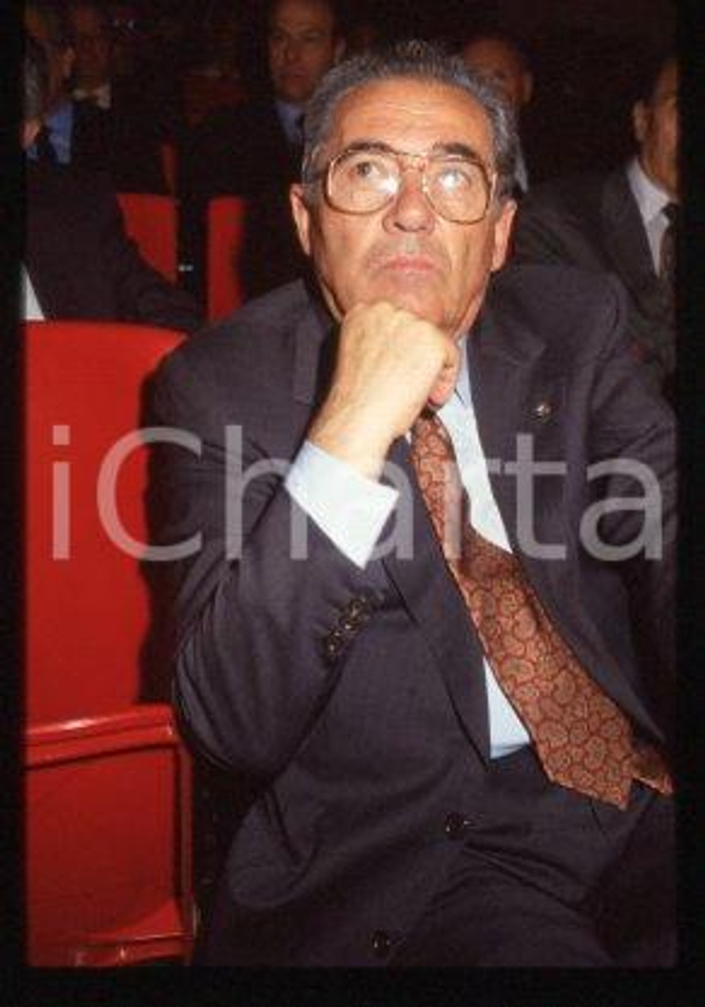 35mm vintage slide* 1983 ca ITALY - INDUSTRY Engineer Pilade RIELLO Portrait 31